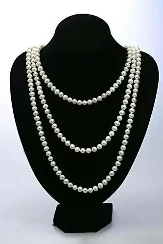 格羽天然珍珠项链公主式3圈 简约时尚百搭必备款 简约百搭的造型,永远