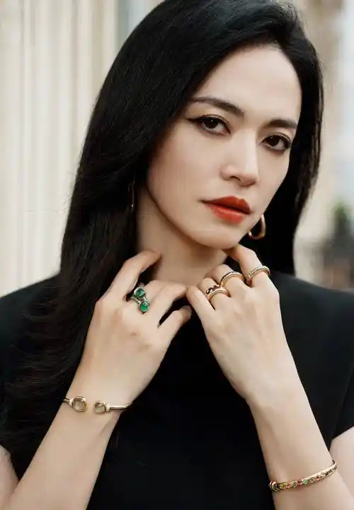 姚晨身穿黑色连衣裙展现曲线美身材_造型_珠宝_魅力