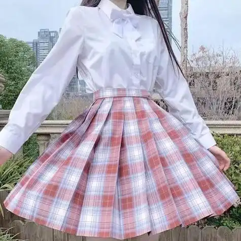 jk女头穿短裙的小姐姐jk女生头像