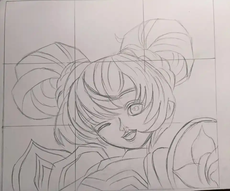 王者荣耀小乔手绘彩铅绘画教程