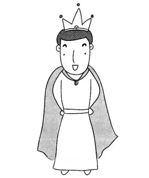 各种形象的王子简笔画图片威武帅气的王子简笔画,卡通人物简单画法