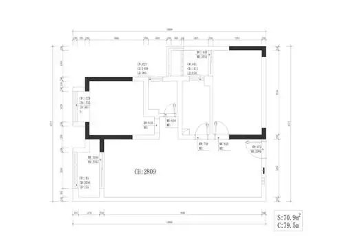 两房改三房求大神给个方案_签到试贴_室内设计联盟 - powered by