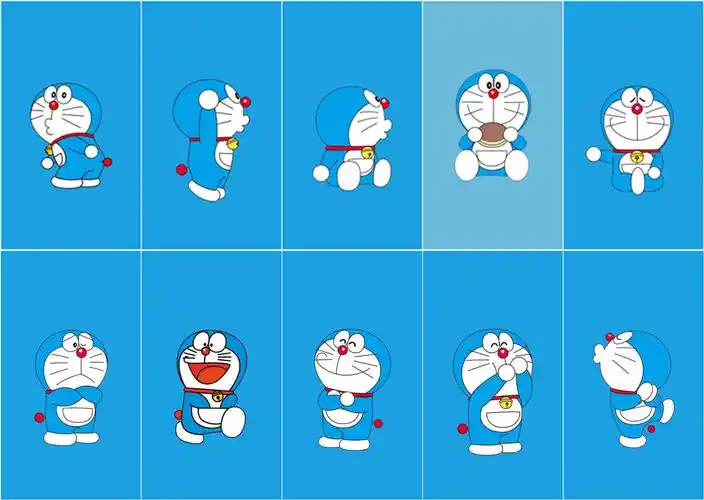 diy素材丨蓝胖子壁纸