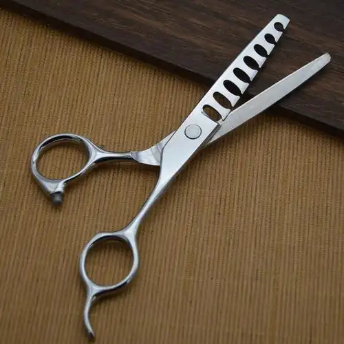 鱼骨齿剪刀 大齿理发剪刀 美发剪刀 打薄牙剪宠物美容剪发工具