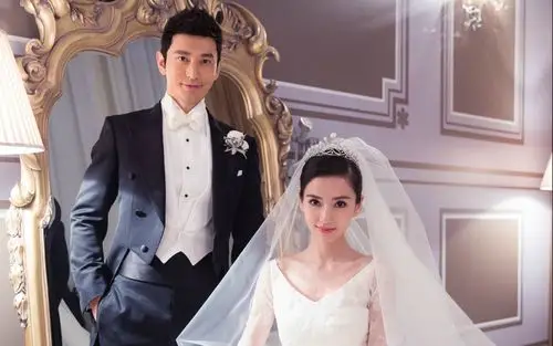 黄晓明baby婚礼婚纱照片图片15