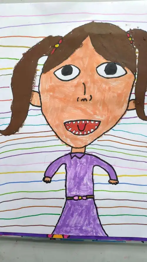 一(1)班《自画像》优秀作品