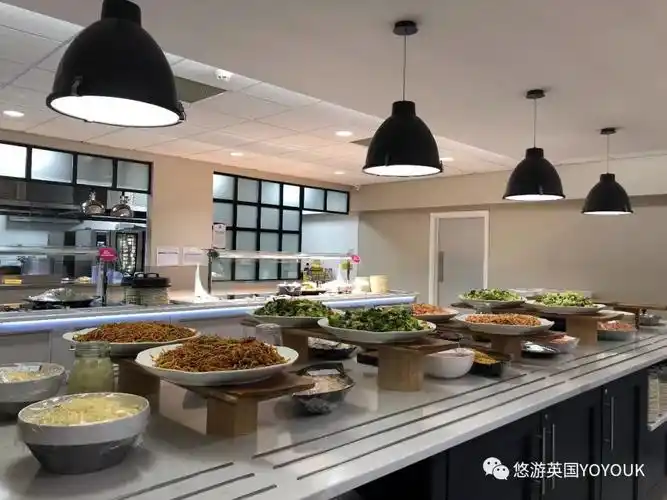 透着跟牛津大学 pembroke college的用餐饭厅一个画风的食堂,也是挂满