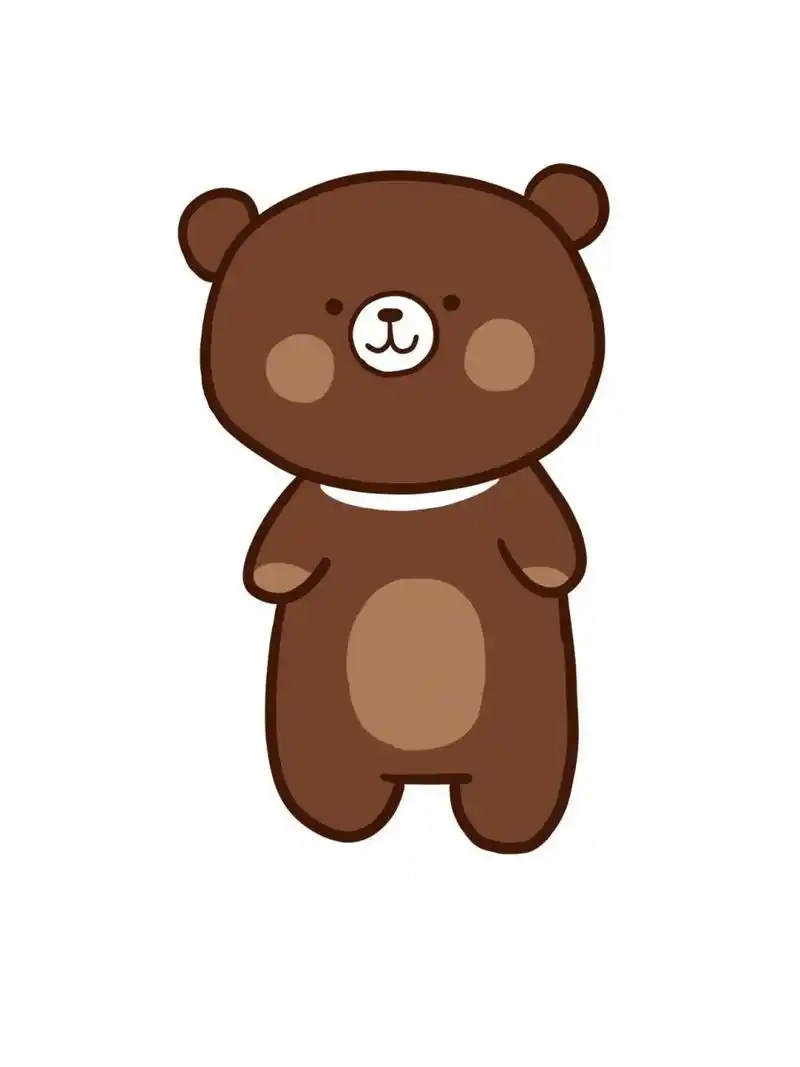 打卡22|零基础学画画|简笔画|小棕熊93 《萌新入坑手帐简笔画:你也