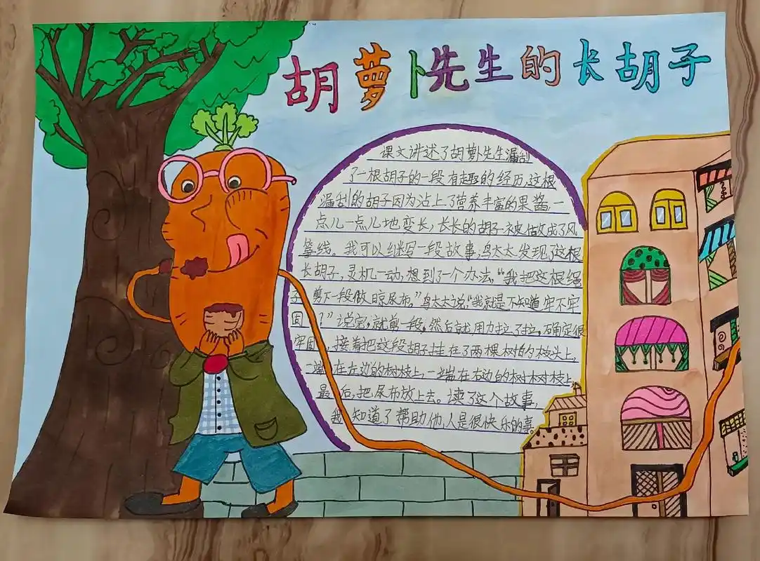 胡萝卜先生的长胡子#数学手抄报#英语第二单元  - 抖音