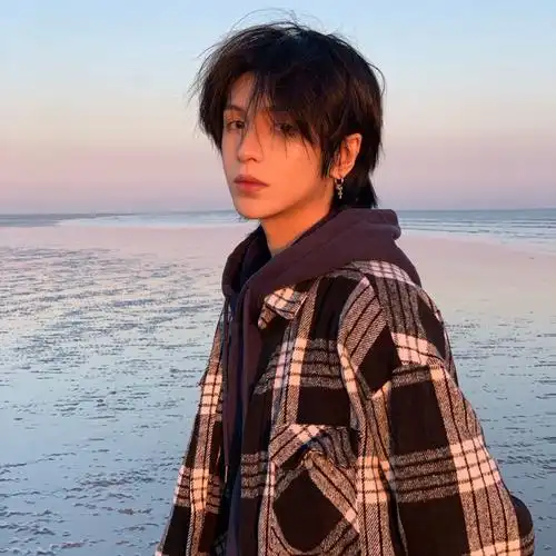 假发狼尾男女日系武士长发韩版帅气网红同款整顶假发