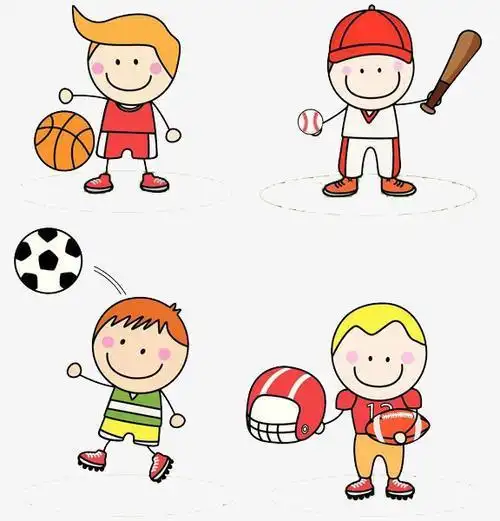 关于球类运动简笔画跳高小人简笔画彩色运动火柴人图片运动的火柴人