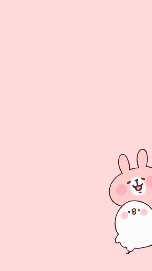 粉色系少女心可爱卡通图片手机壁纸