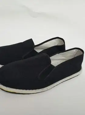 老北京儿童男童黑布鞋千层底帆布鞋