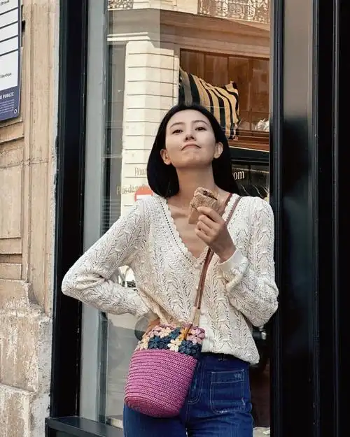 44岁高圆圆的无龄感穿搭,好适合上班族借鉴