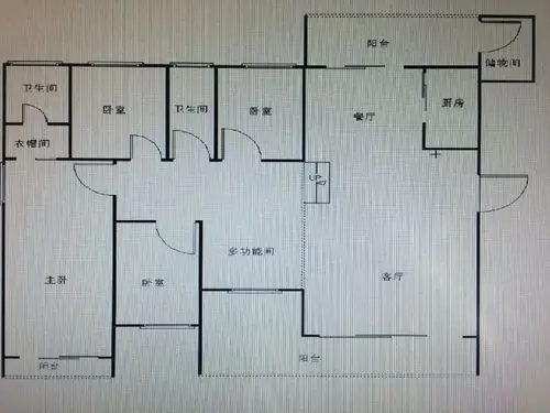 富抱泉花园出租房户型图