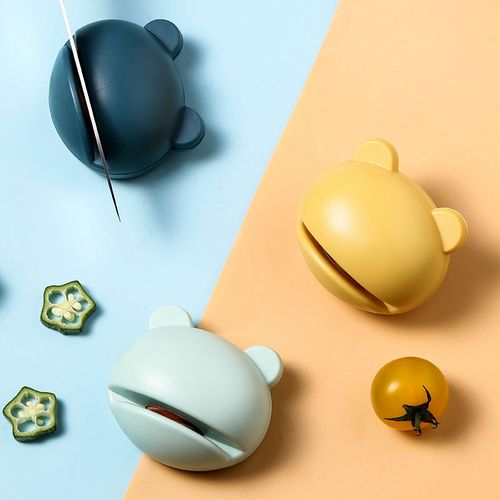 居家家专业金刚石磨刀石卡通家用厨房菜刀磨刀神器手动快速磨刀器