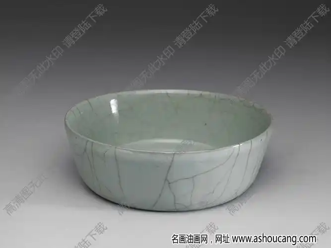 南宋官窑青瓷圆洗高清大图下载