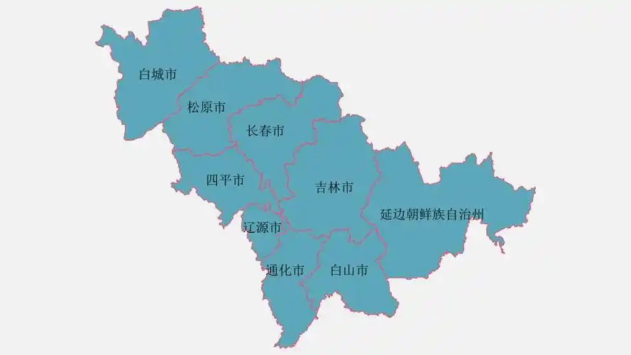吉林省高清地图放大图片,吉林省地图照片