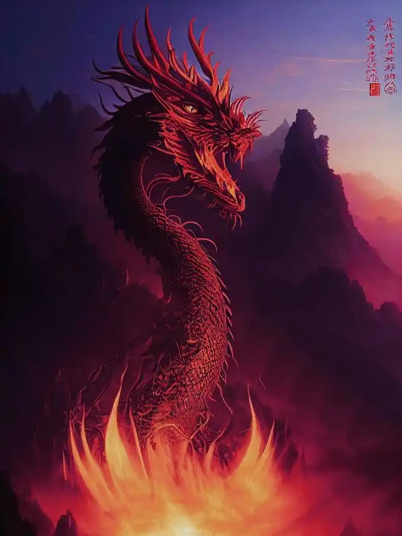 烛龙,又名烛阴,烛九阴,逴龙,火精,中国古代神话中的神兽,通体赤红出没