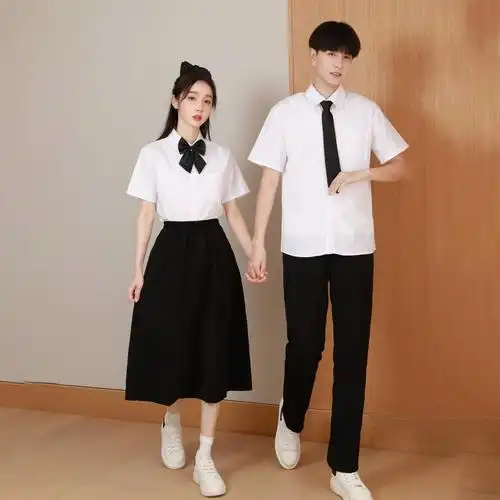 班服学院风初中学生校服运动会大合唱演出服高中生英伦风毕业服装 -