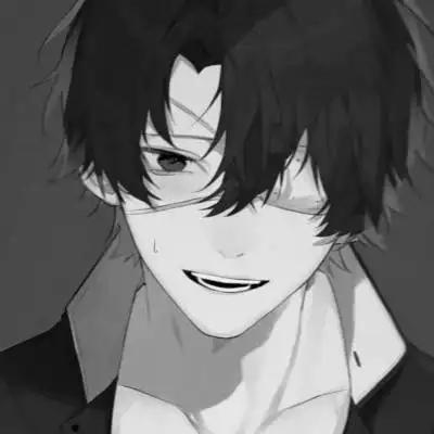 痞帅黑白动漫男头像图片