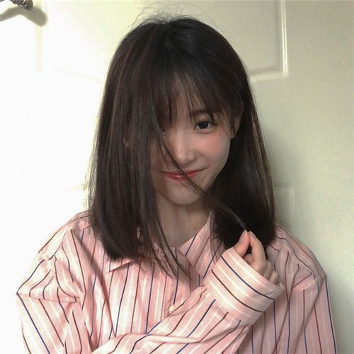 网红同款假发女甜美可爱中长发自然逼真空气刘海女学生韩版全头套