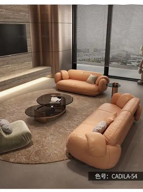 高端大气沙发意式极简baxter布艺沙发客厅轻奢现代简约设计师艺术感厅
