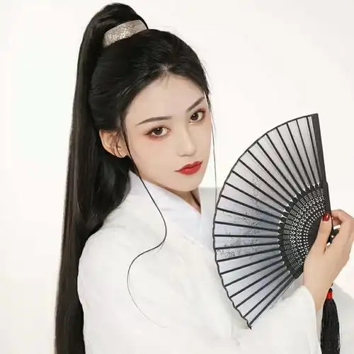 马尾古风古装男士发包夹汉女爪直发片高马尾抓夹马尾