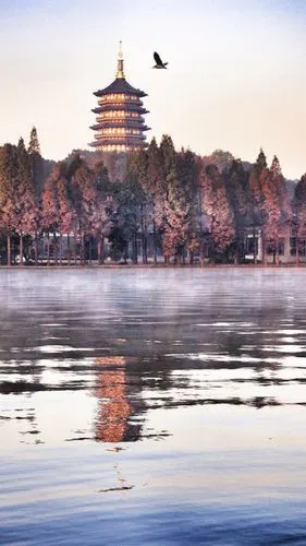 杭州西湖雷峰塔