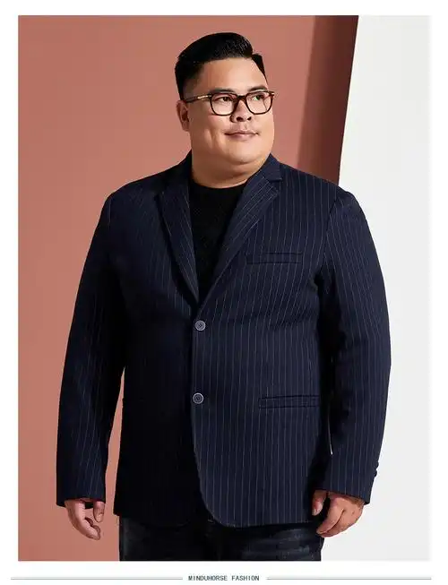 财子都大码男装西装肥佬男装西服外套加肥加大潮胖子休闲西装大码显瘦