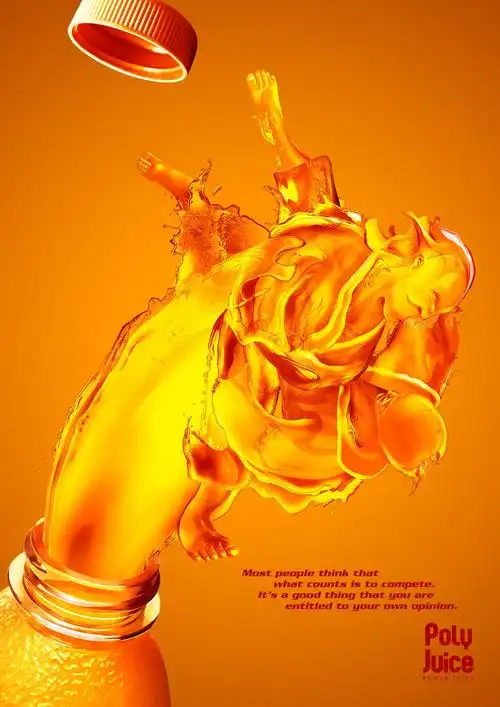 poly juice果汁饮料广告创意海报_国外作品_致设计团队-致设计