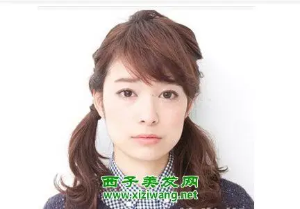 国字脸怎么扎马尾显脸小(4)_方脸发型_西子美发网