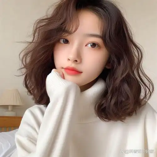 中发卷发是一种非常流行的发型,它适合不同的脸型和风格,可以营造出多