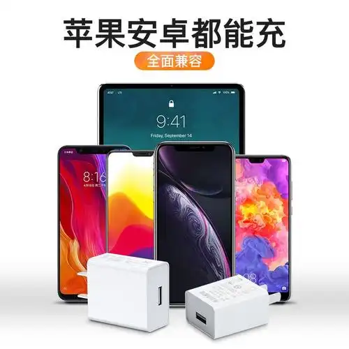 手机充电器安卓华为快充通用充电头直冲充电线双口多用插头数据线单