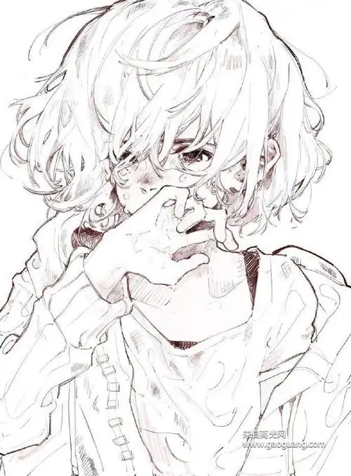 精致的人物线稿作品集,线条感很棒的动漫人物手绘