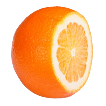 半个橙子水果素材