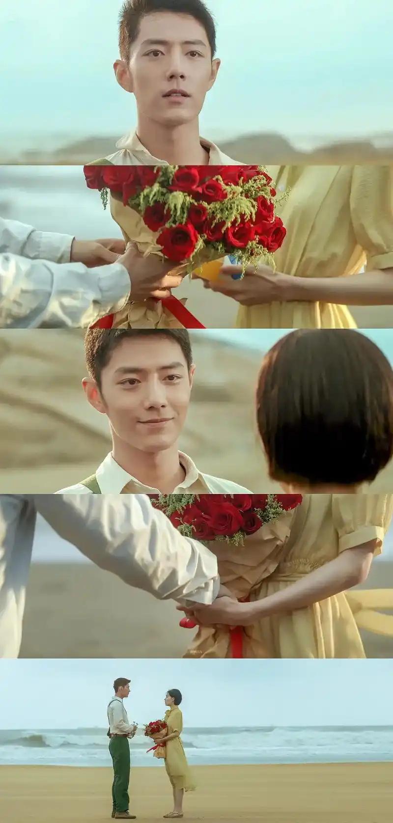 肖战  捧花去见心爱的女孩 是年少的顾一野最后的放肆 - 抖音