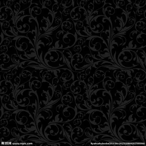 黑色花纹背景图片