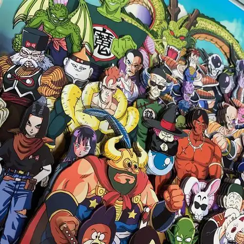 七龙珠悟空全家福动漫立体画客厅装饰画手办桌搭工艺油画