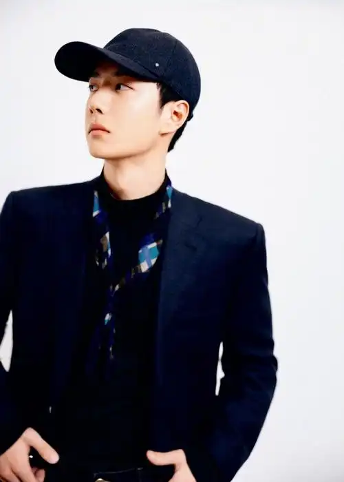 王一博超话身穿canali 2024春夏系列西装亮相微博之夜红毯,搭配格纹