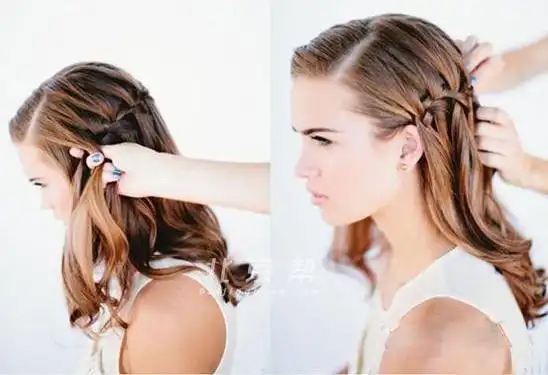 法式瀑布编发 美到让人窒息的惊艳