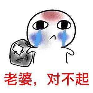 老婆,对不起表情包 - 日常表情包