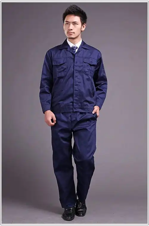 美续工程服 劳保服工装工衣汽修工作服 帆布 工服套装 男 长袖