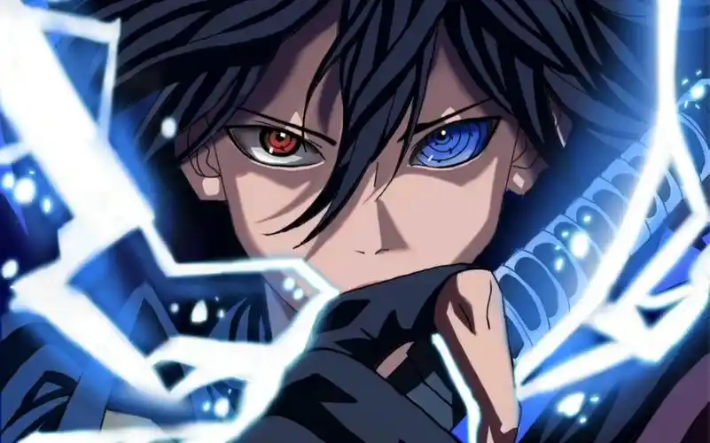 procreate绘画火影忍者佐助在ipad上的第二张画新手一个画的有点粗糙