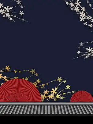 电视剧复古宫廷风背景模板