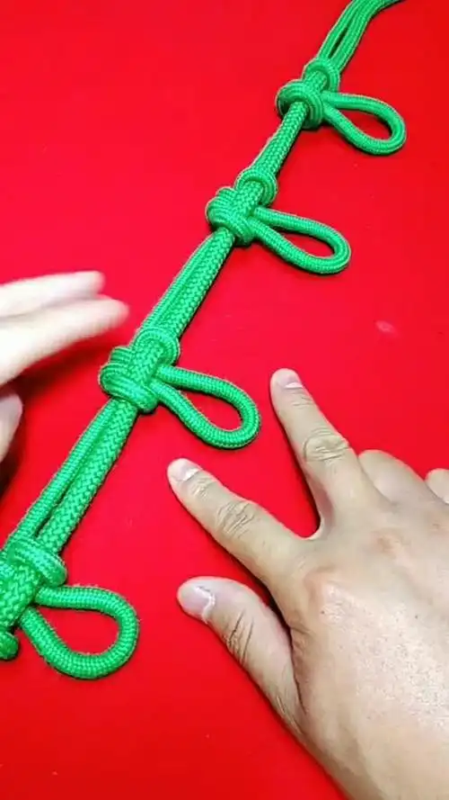 防风晾衣绳的打结方法,只要扣子打的均匀,台风来了也不怕!