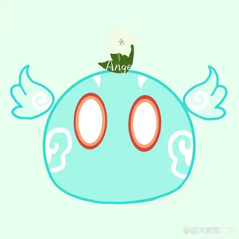 原神头像|手绘史莱姆6315 给大家当头像的史莱姆98,算个小福利