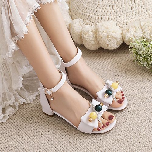 女童高跟凉鞋2022新款夏季时尚小女孩10学生公主中大童12岁儿童鞋