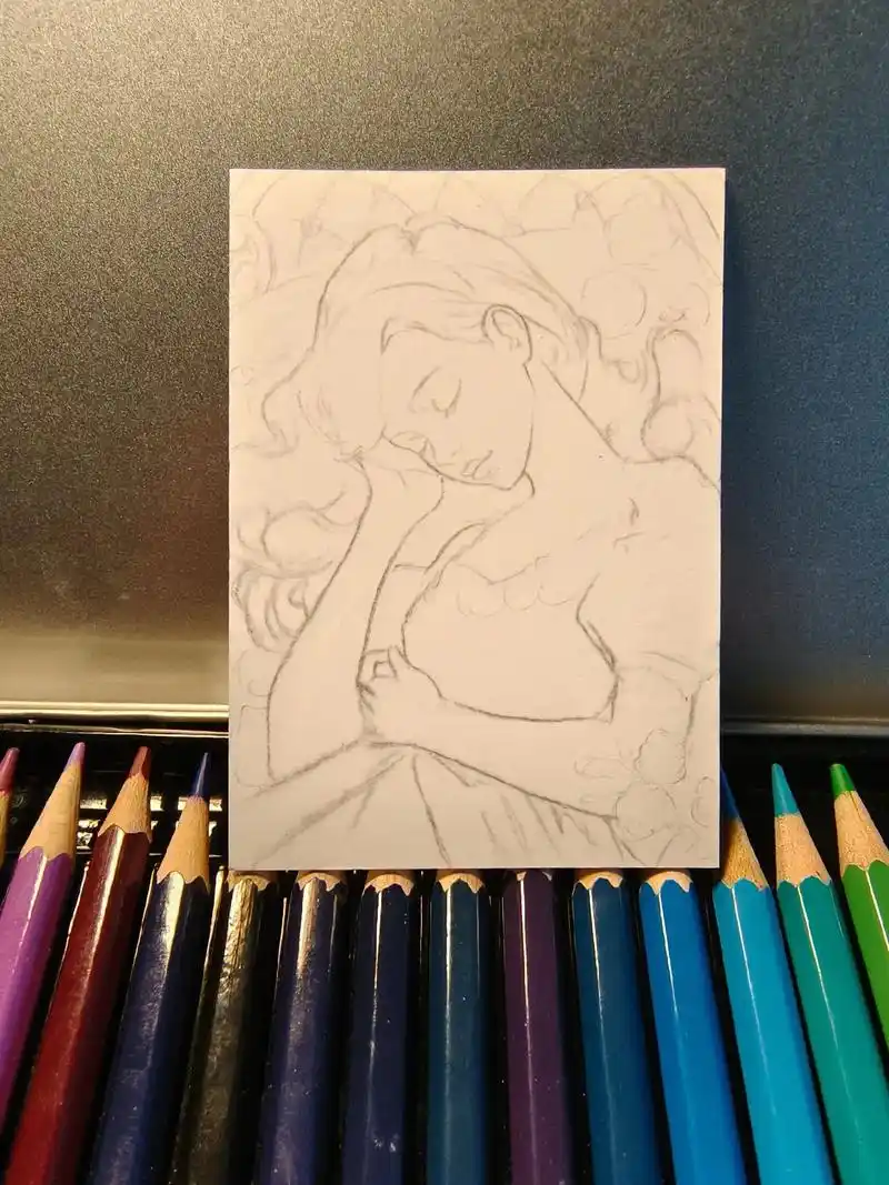 附超多步骤图的睡美人爱洛公主～#迪士尼 #手绘卡 #手绘 # - 抖音