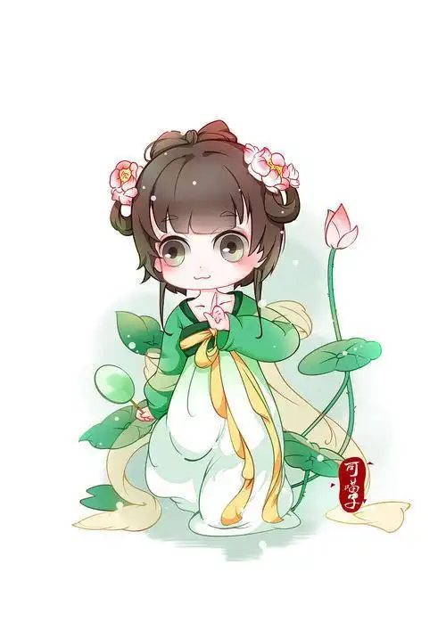 古风漫画女生简笔画q版超可爱古风小姑娘简笔画q版人物简笔画古风萌系